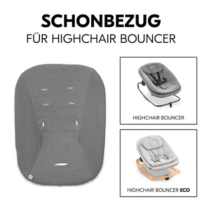 hauck Highchair Bouncer (Eco) kaitsekate, musliinpuuvill, hall