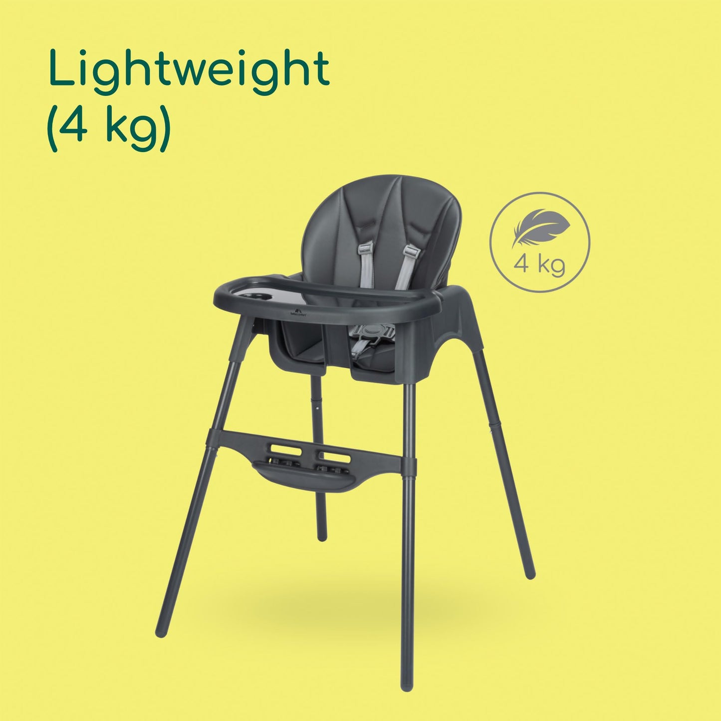 Bebeconfort Meely Plus 2-ühes söögitool 6 k – 3 a, Tinted Graphite