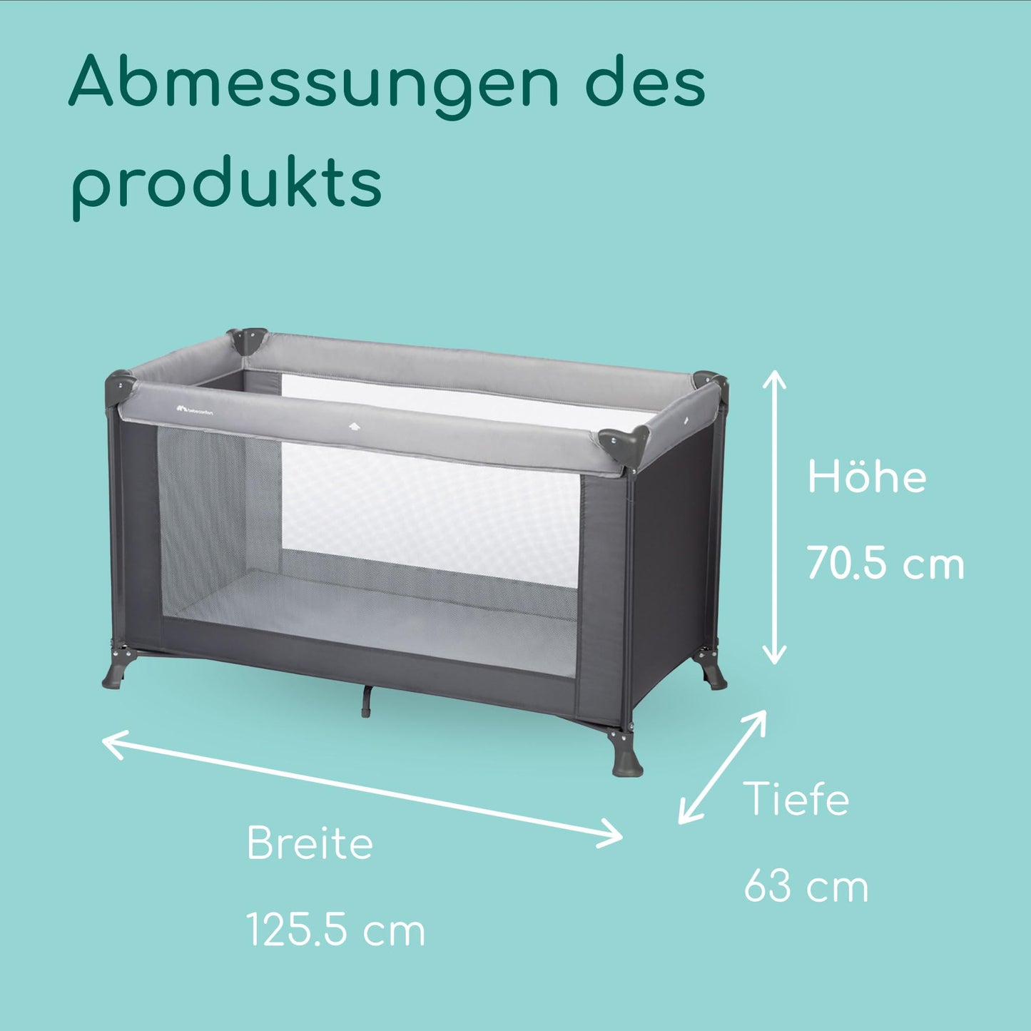 Bebeconfort Soft Dreams reisivoodi, 0-3 a (kuni 15 kg), puidukiu-vahtmatratsiga, Tinted Graphite