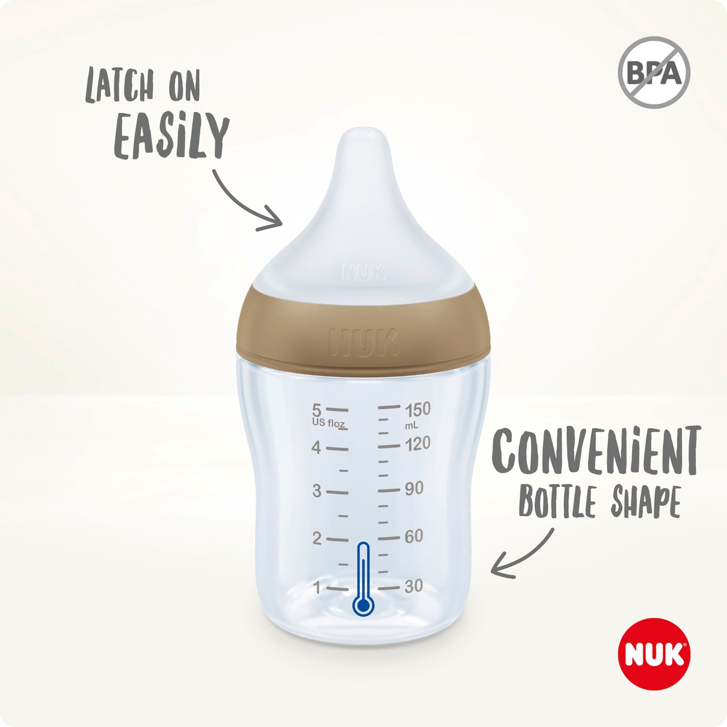 NUK Perfect Match lutipudelite komplekt 260 ml, 3+ kuud, 3 tk