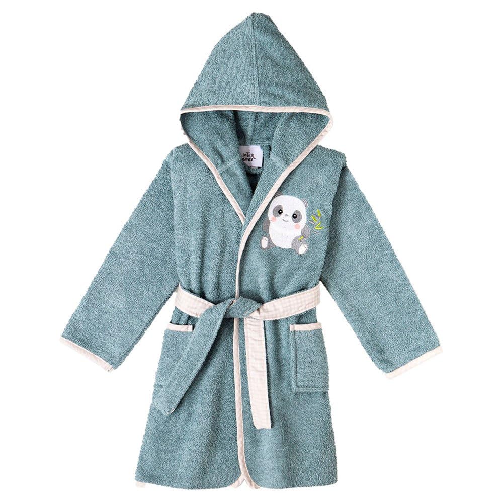 Interbaby laste froteehommikumantel, sinine/panda