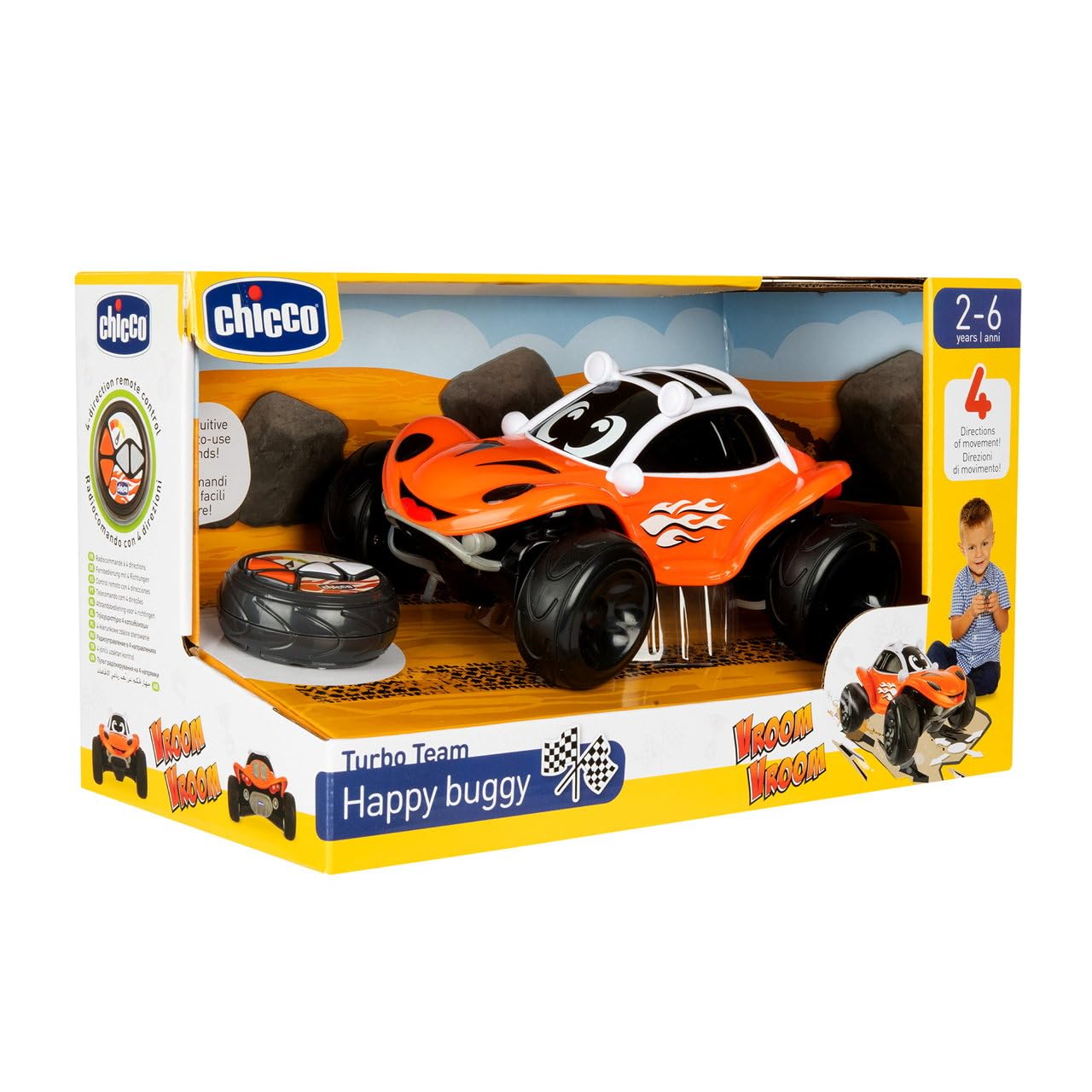 Chicco Happy Buggy puldiauto suurte ratastega, 2–6 a