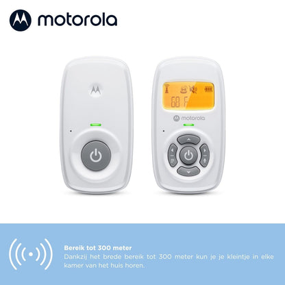 Motorola Nursery AM24 heliga beebimonitor, kahesuunaline suhtlus, DECT-tehnoloogia