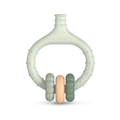 Suavinex silikoonist igememasseerija beebile 0+, ergonoomiline, roheline