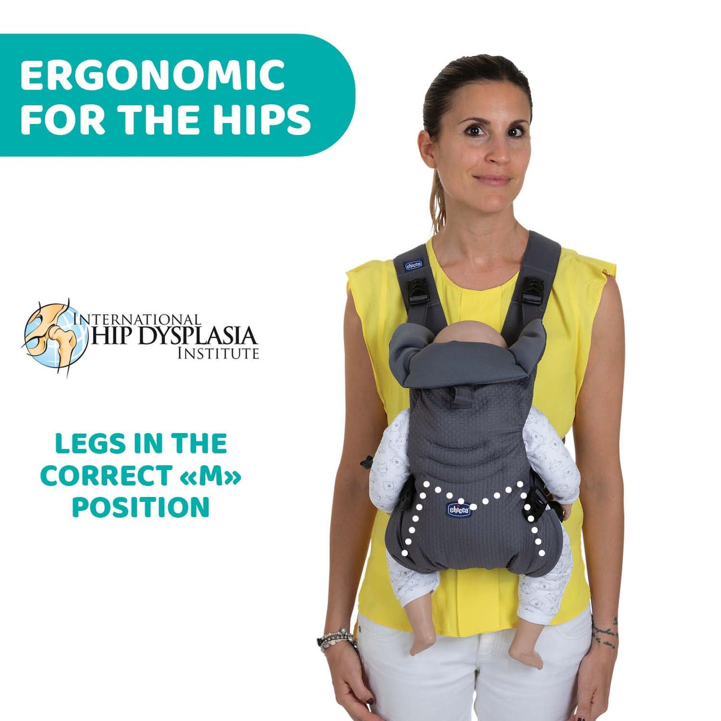 Chicco EasyFit beebikandekott vastsündinule, hall, kuni 9 kg