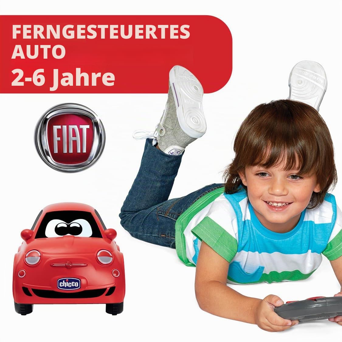 Chicco FIAT 500 RC kaugjuhitav sportauto, 2,4 GHz, 2-6 a