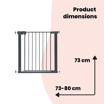 Safety 1st metallist turvavärav Easy Close, 73–80 cm, hall