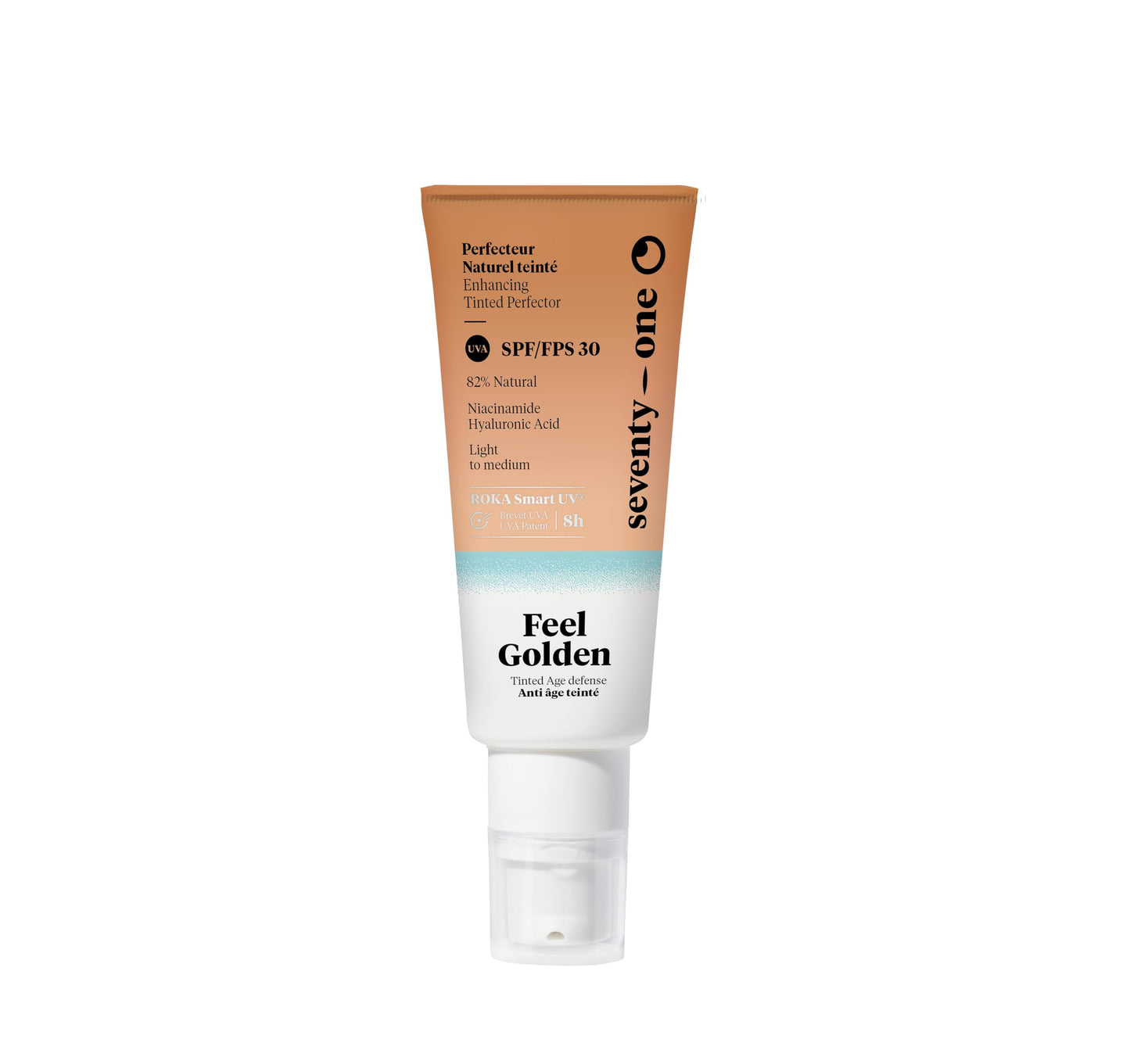 SeventyOne Percent Feel Golden SPF 30 toonitud näohoolduskreem