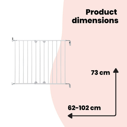Safety 1st Wall Fix seinale kinnitatav metallist turvavärav, 62–102 cm, valge