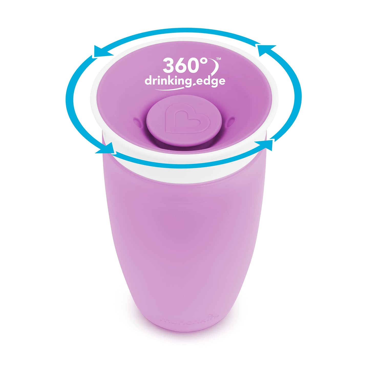 Munchkin Miracle 360° joogitops beebidele ja väikelastele, lilla, 296 ml