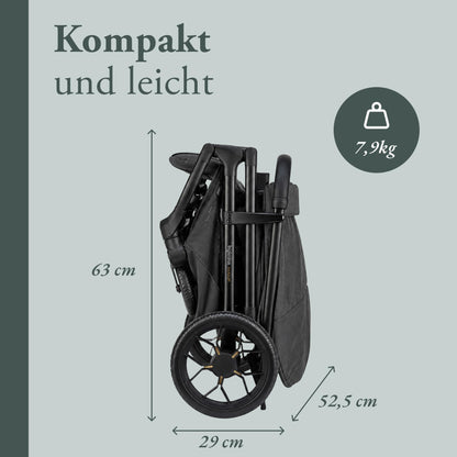 Inglesina Maior kevyet rattaat, 7,9 kg, harmaa (Magnet Grey), enintään 22 kg