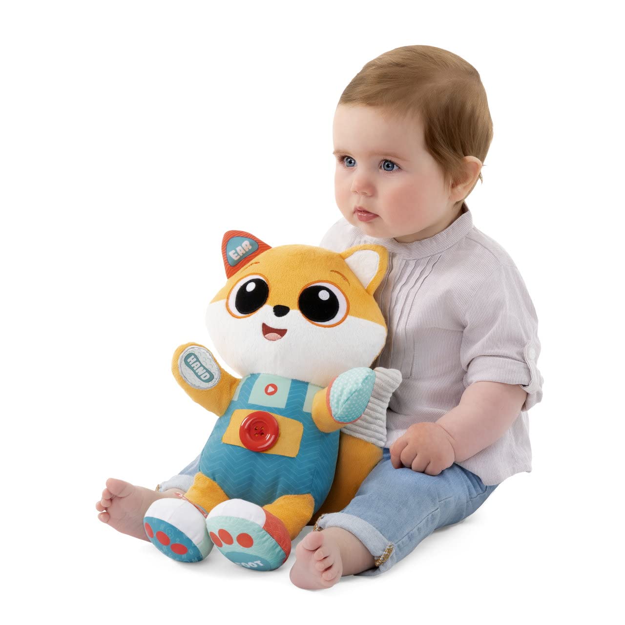 Chicco Foxy kahes keeles (EN/ES) interaktiivne kaisukas, 3-ühes Montessori mänguasi, 6 kuud – 4 a
