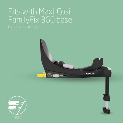 Maxi-Cosi Pearl 360 i-Size turvatool 61–105 cm, 3 kuud – 4 aastat, Authentic Black