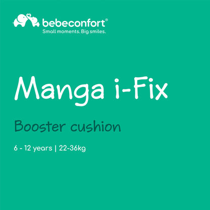Bebeconfort Manga i-Fix turvaiste ISOFIX, Tinted Graphite, 6-12 a, 22-36 kg