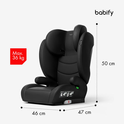 Babify FlexiFit Basic i-Size turvatool 15–36 kg, ISOFIX, must
