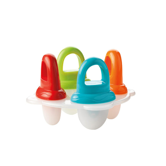 Nuby mehujäämuotit Garden Fresh 6+ kuukautta, 4 kpl, BPA-vapaa