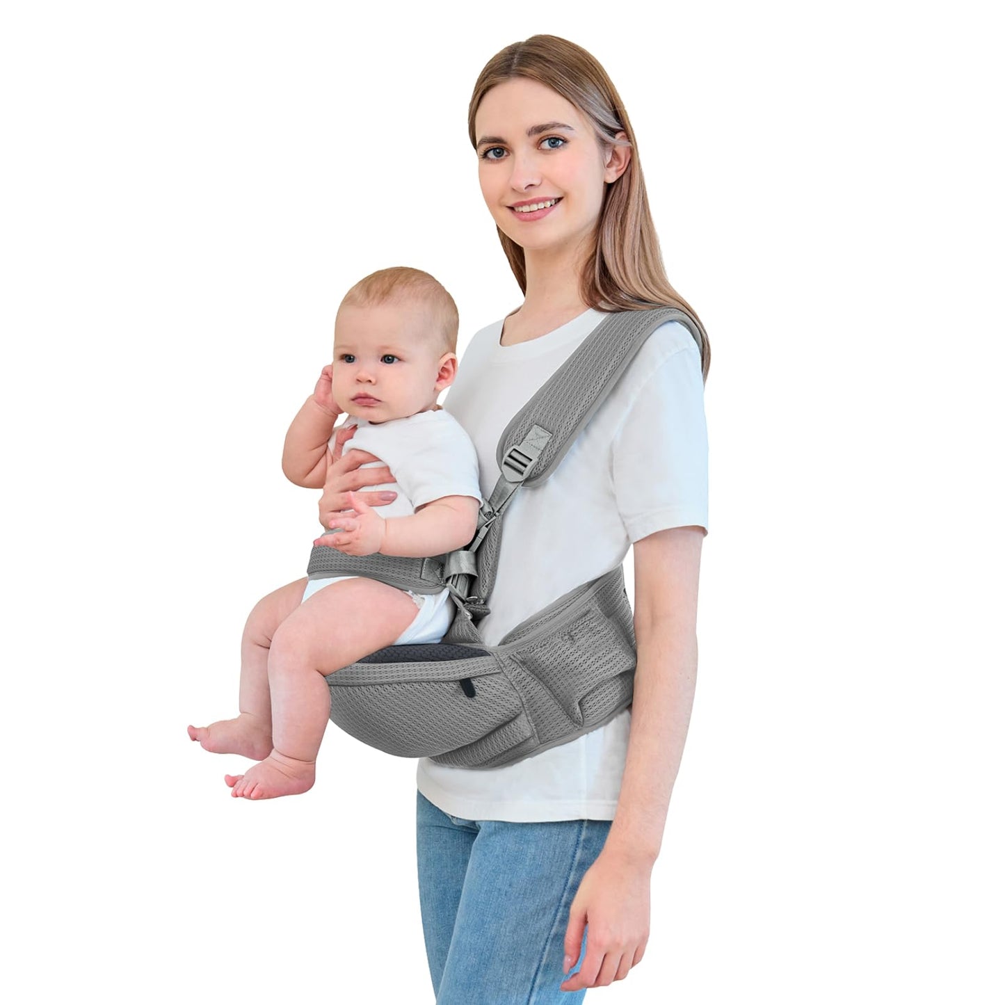 IULONEE ergonoomiline lapsekandmistugi–puusatugi, tumehall