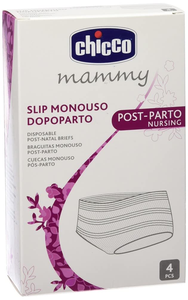 Chicco Mammy ühekordsed sünnitusjärgsed võrkpüksid, valged, 4 tk pakis