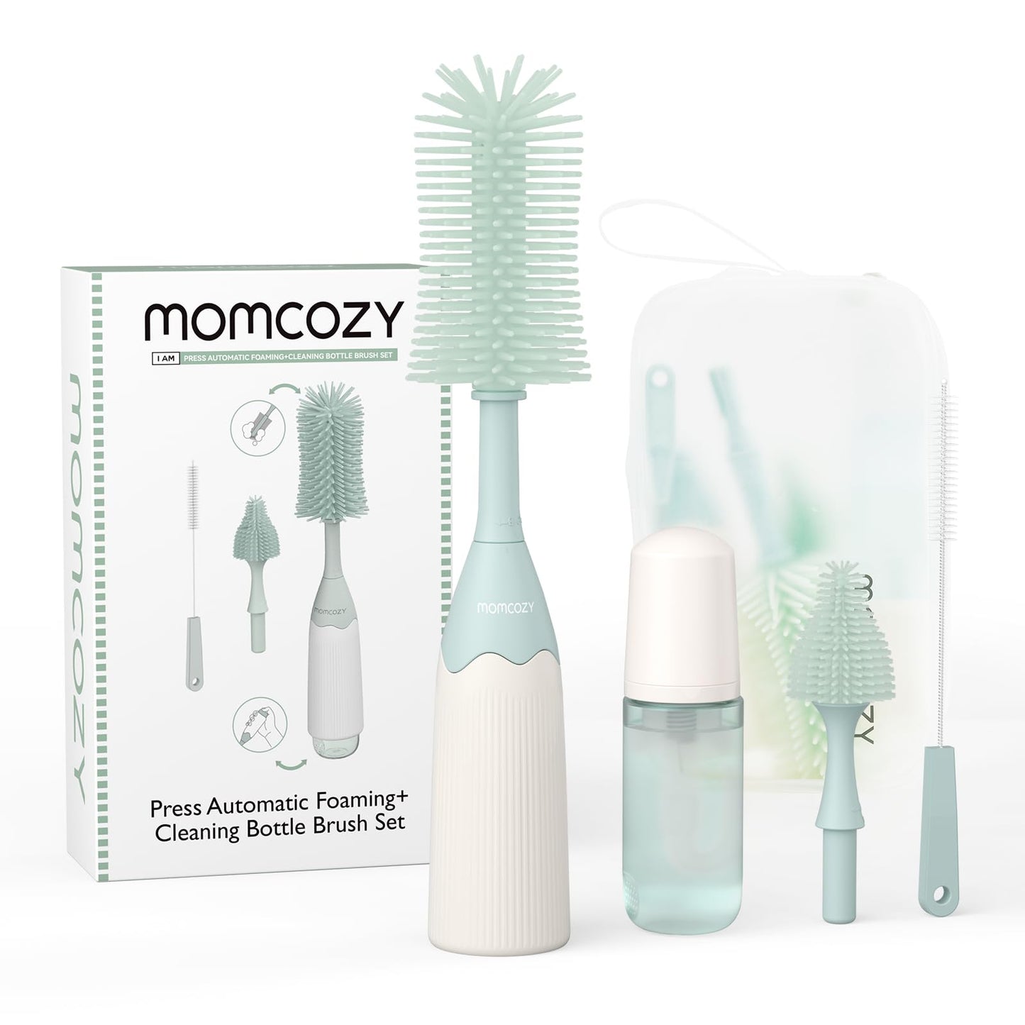 Momcozy lutipudeli harjakomplekt surunupuga, sinine
