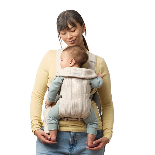 BabyBjörn Mini -kantoreppu, 3D-verkkokangas, kerma