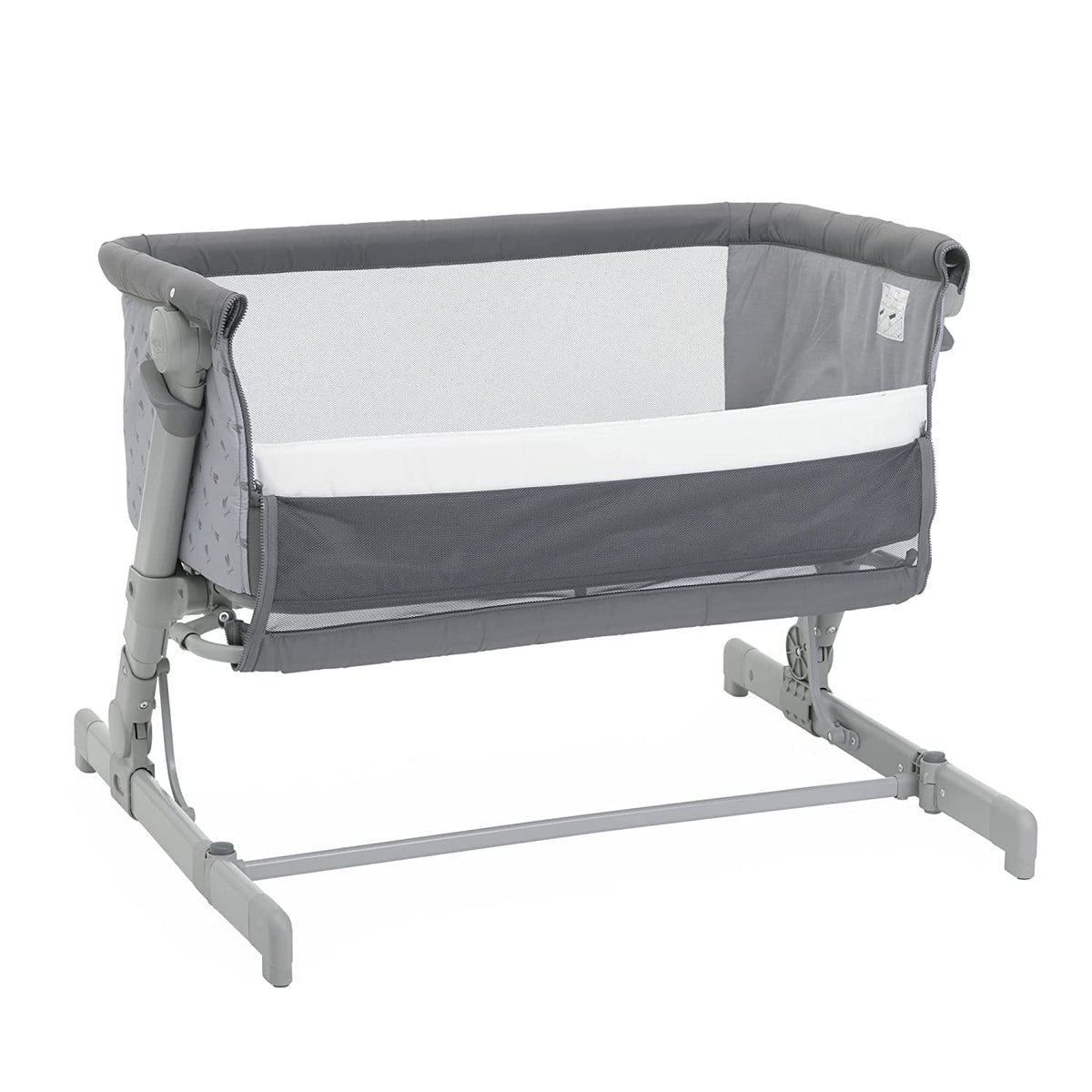 Chicco Next2Me Go -sivusänky vastasyntyneille, tummanharmaa (Dark Grey), 0–6 kuukautta