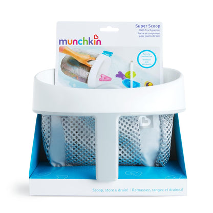 Munchkin Super Scoop vannimänguasjade hoiuvõrk, hall, 1 tk