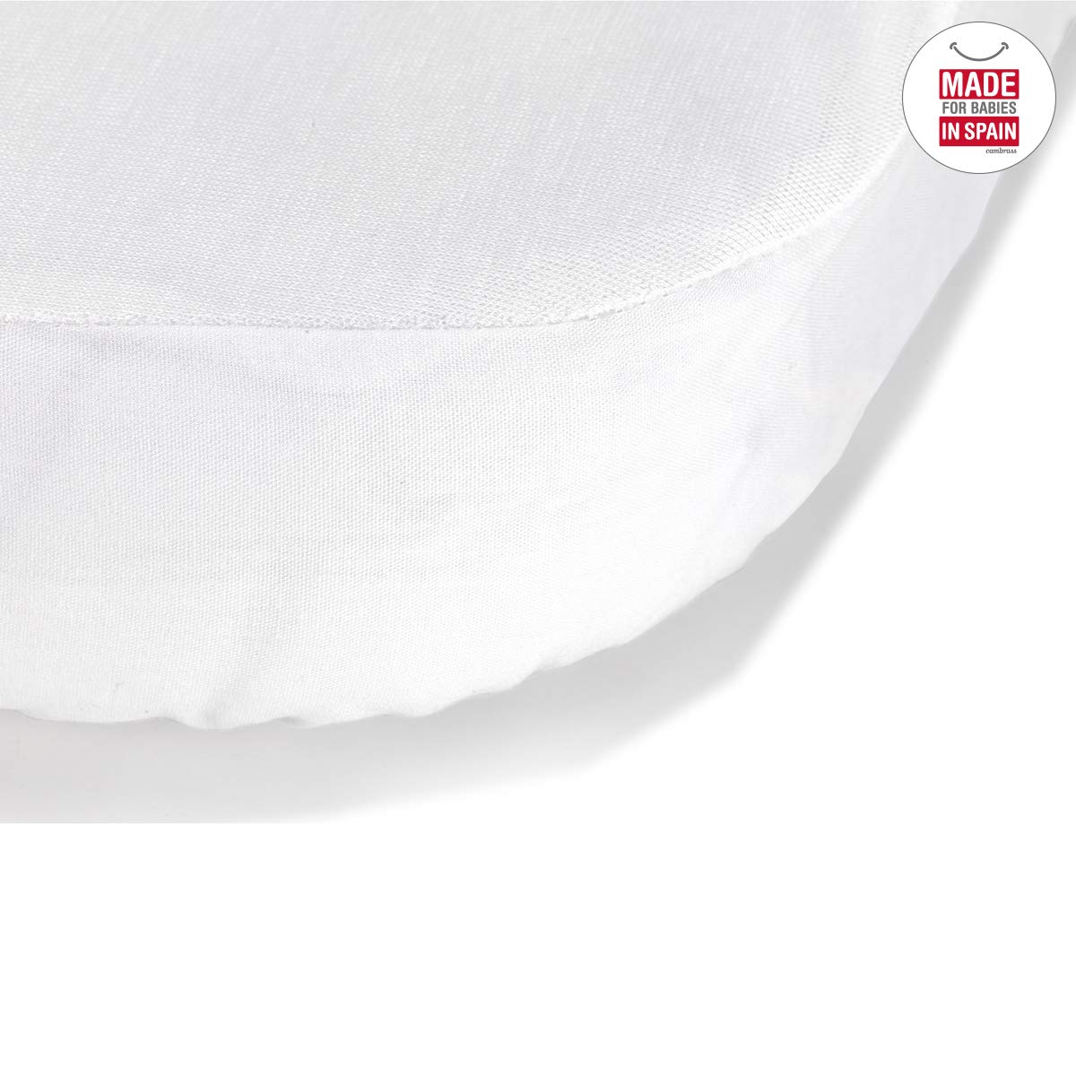 Cambrass veekindel ja hingav Tencel aluslina, 60×120×17 cm, valge (2 tk komplektis)