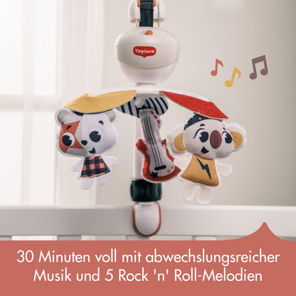 Tiny Love kaasaskantav muusikaline voodikarussell 3-in-1 Tiny Rockers, 0+ kuud