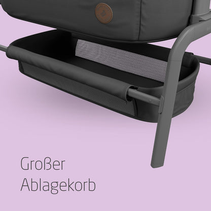Maxi-Cosi Iora vooditasku, Essential Graphite, 0–6 kuud, kuni 9 kg
