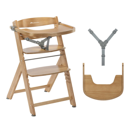 Bebeconfort Timba 2 syöttötuoli, Natural Wood, 6+ kk, enintään 110 kg