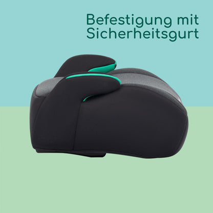 Bebeconfort Manga i-Safe turvatooli istmekõrgendus, 6–12 a, 125–150 cm, Tinted Black