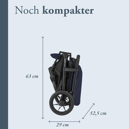 Inglesina Zenit 2 jalutuskäru Polar Blue, kompaktne ja kerge, kuni 22 kg
