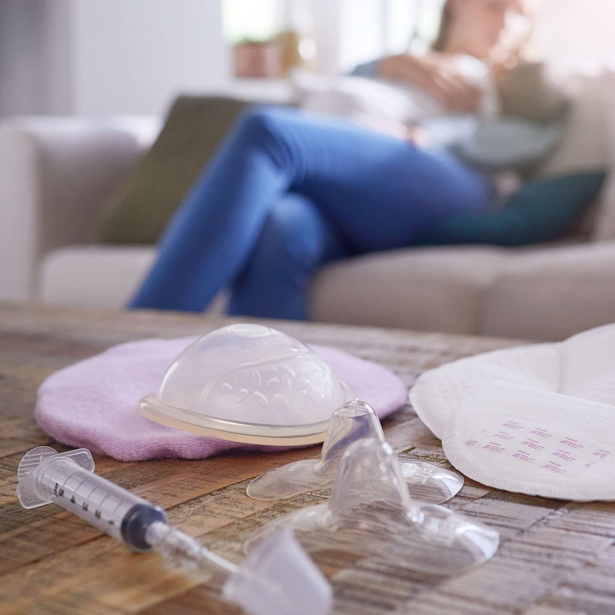 Philips Avent rintasuojaimet SCF153/01, pieni koko 15 mm, 2 kpl säilytyskotelolla