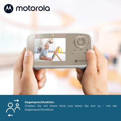 Motorola Nursery VM483 beebimonitor 2,8-tollise kaamera, öönägemise ja temperatuurinäiduga