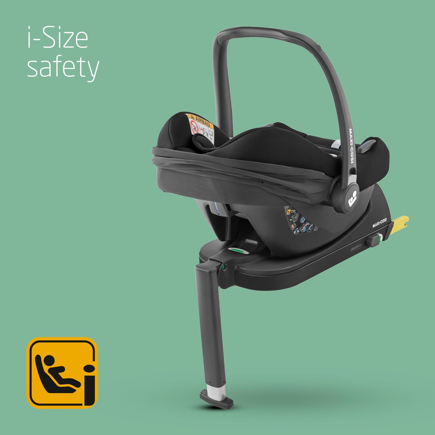 Maxi-Cosi CabrioFix i-Size turvahäll, Essential Black, 0-12 kuud