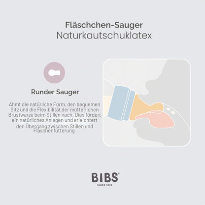 Bibs tuttipullon tutti 2 kpl, Slow Flow, luonnonkumia/lateksia