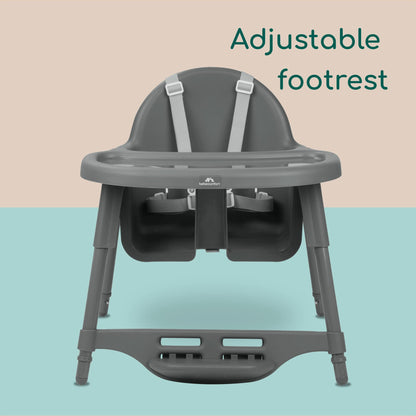 Bebeconfort Meely 2-ühes söögitool ja väikelapsetool, Dark Grey (6 k–3 a)