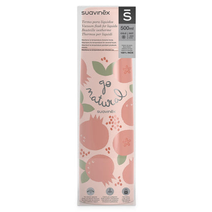 Suavinex roostevabast terasest termos, 500 ml, korall