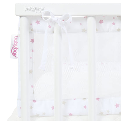 babybay voodipehmendus mudelitele Maxi, Boxspring, Comfort ja Comfort Plus, valge Sand/Berry