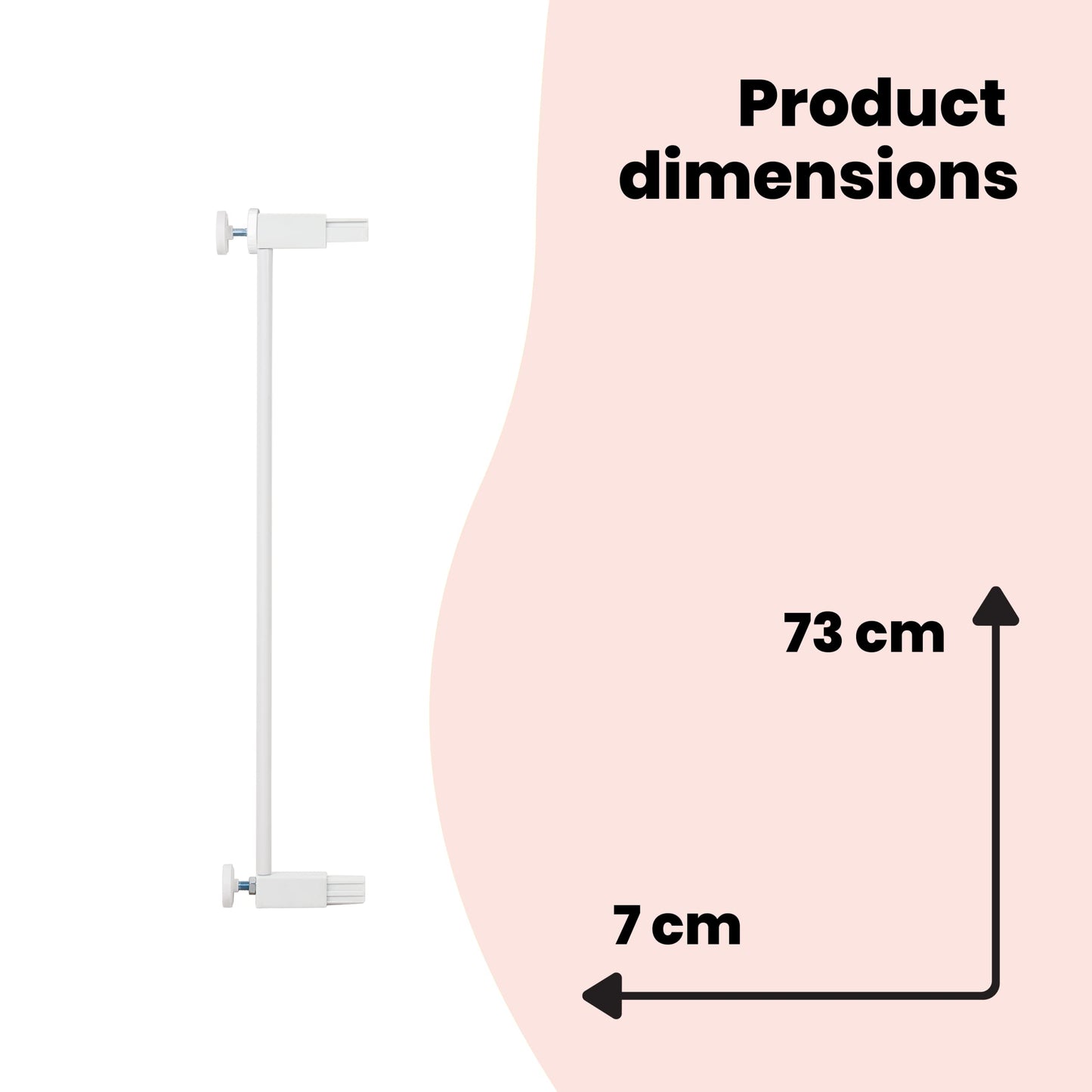 Safety 1st 7 cm turvavärava pikendus, valge