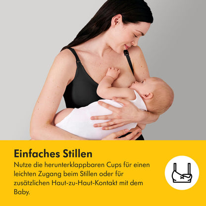 Medela 3-in-1 imetamis- ja pumpamisrinnahoidja, must, suurus L