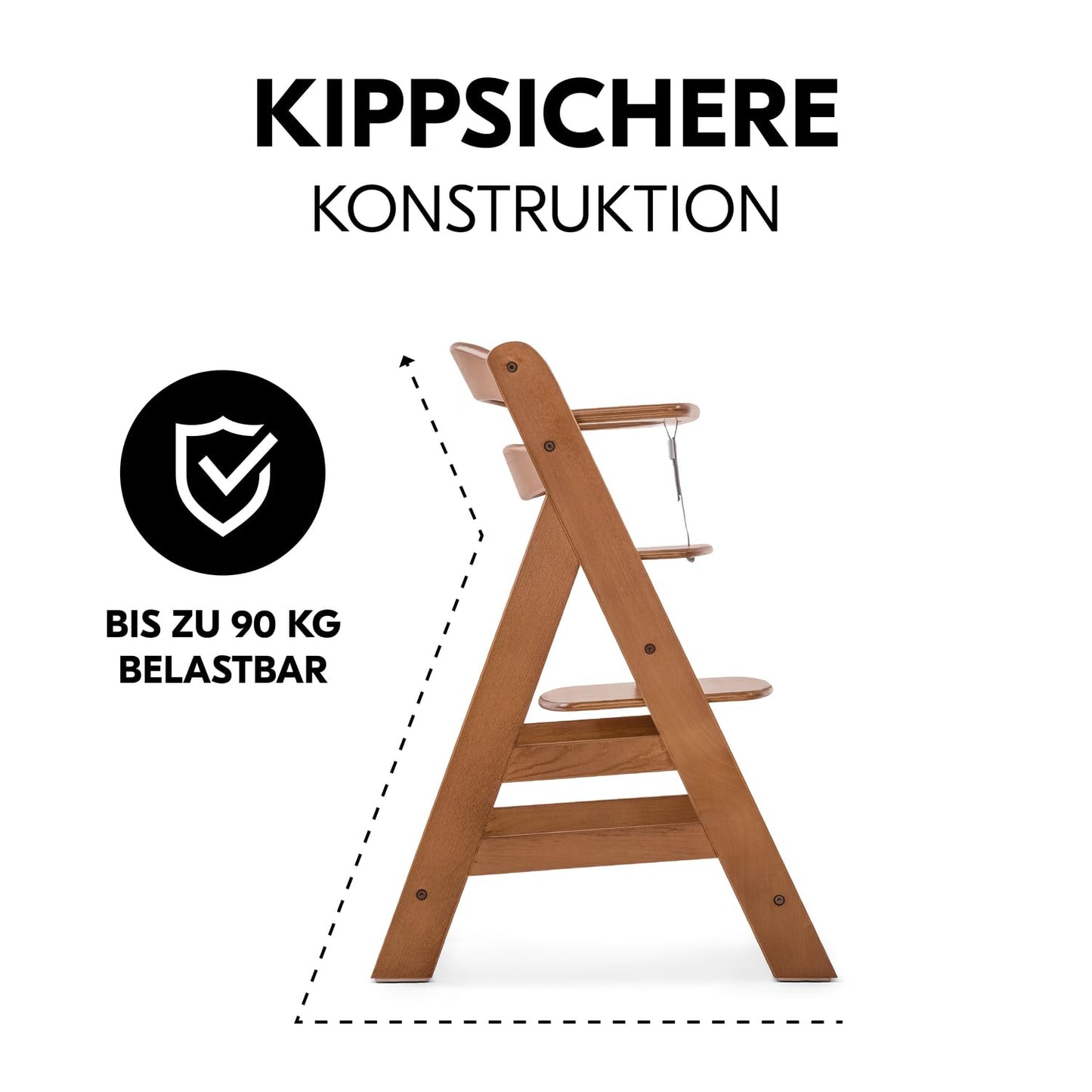 Hauck Alpha+ puidust söögitool (kuni 90 kg)