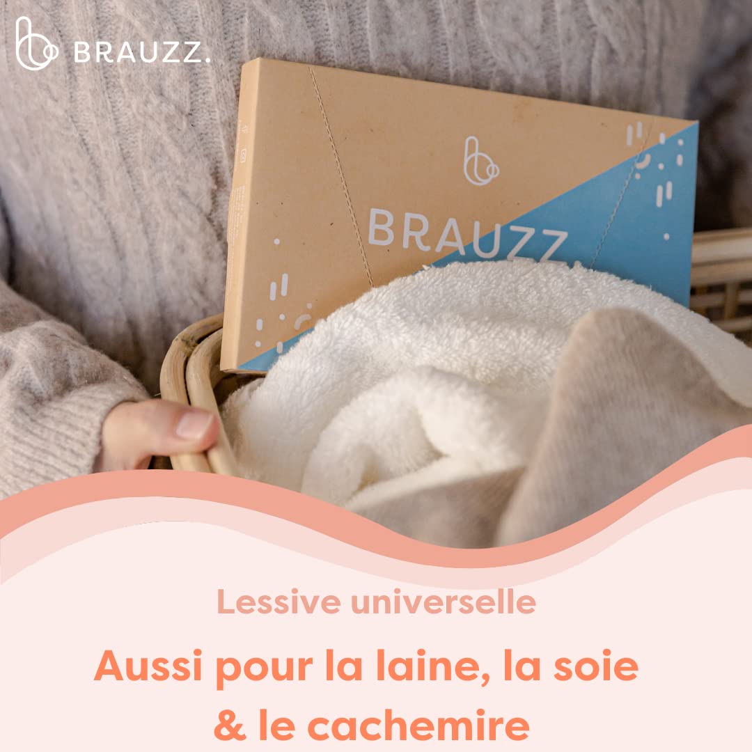 BRAUZZ universaalsed pesuvahendi lehed, lõhnatu, 32 pesukorda