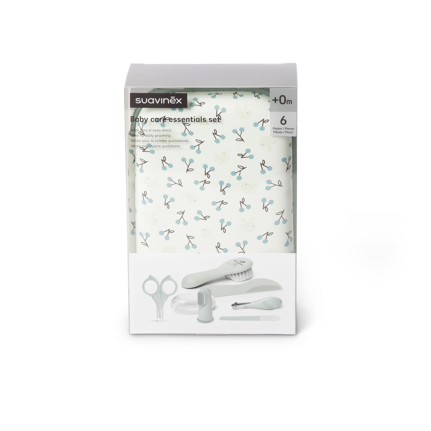 Suavinex beebi hoolduskomplekt 0+ kuud, 6-osaline, roheline