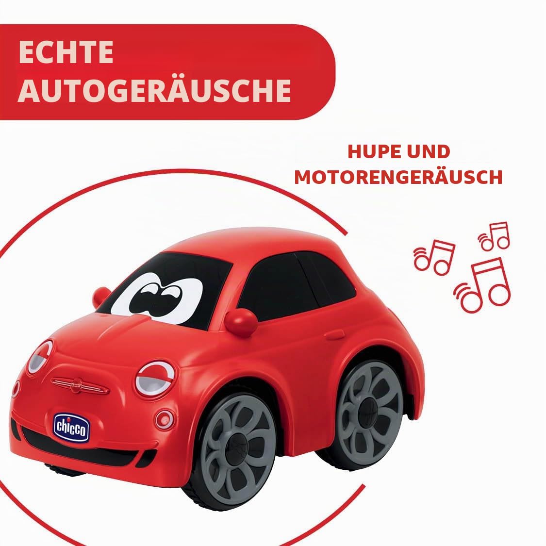 Chicco FIAT 500 RC kaugjuhitav sportauto, 2,4 GHz, 2-6 a