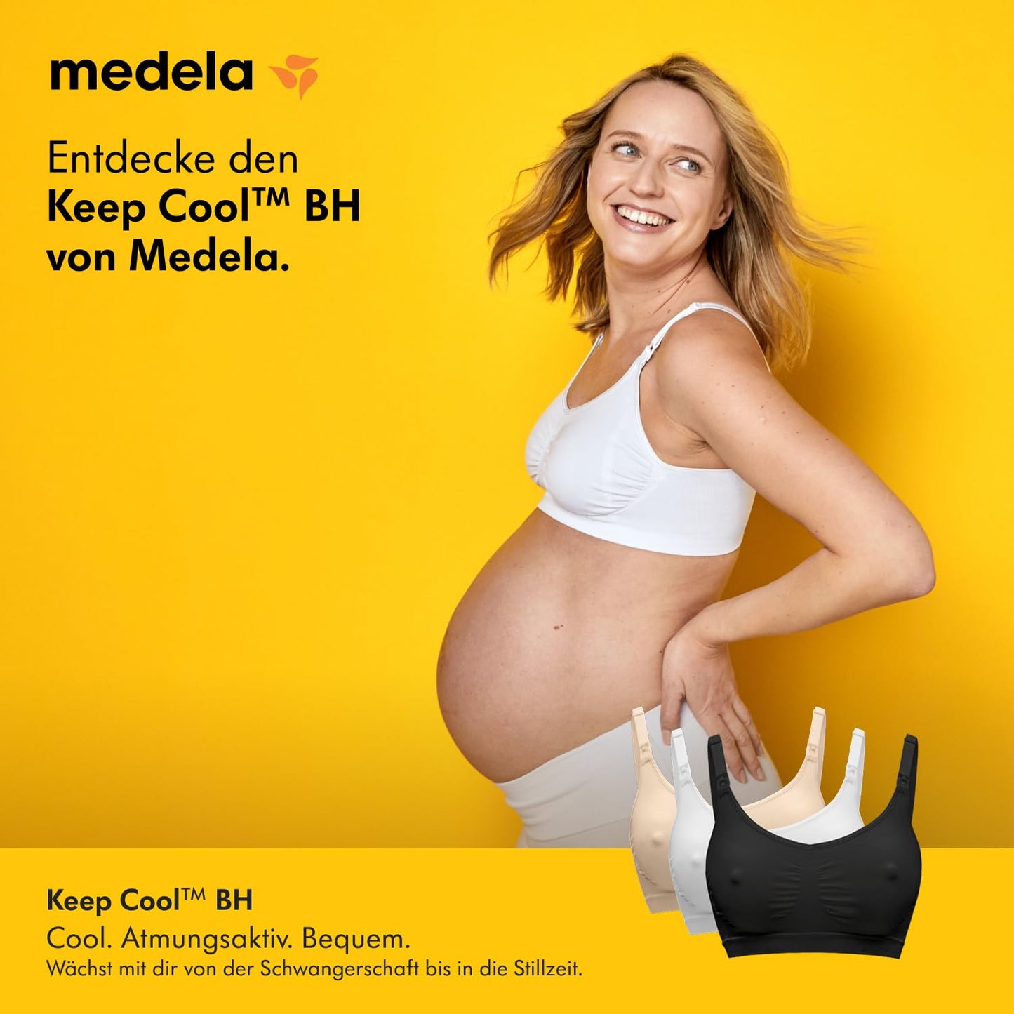 Medela Keep Cool õmblusteta rinnahoidja raseduseks ja imetamiseks, Chai, 101044248