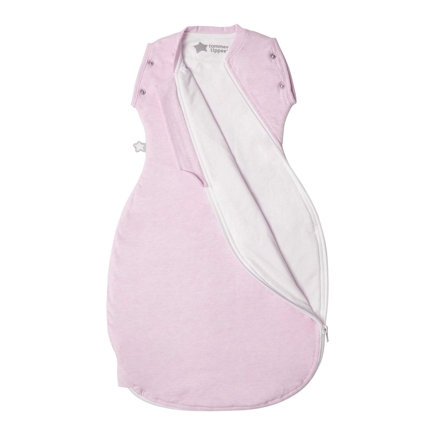 Tommee Tippee Grobag Snuggle beebi magamiskott 0–4 kuud, 2.5 TOG, roosa