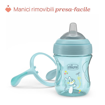 Chicco Transition Cup lekkekindel joogitops 200 ml, 4+, sinine