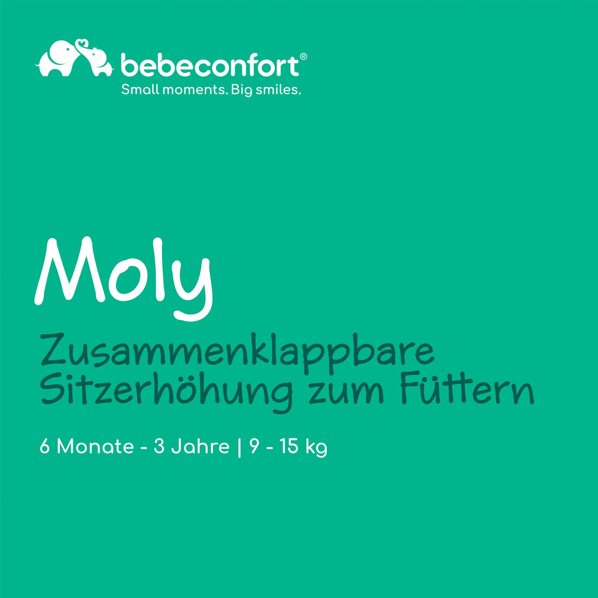 Bebeconfort Moly söögitooli iste, 6 kuud–3 aastat, 9–15 kg, Tinted Grey
