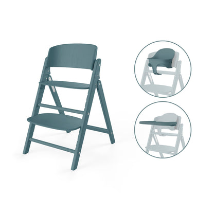 Cybex Oro CLICK & FOLD 3-in-1 söögitool, komplekt beebiistme ja kandikuga, Stone Blue